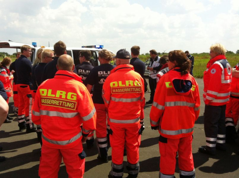 04.06.2014: Fährunfall auf der Insel Amrum, Foto: Flugplatz Schwesing